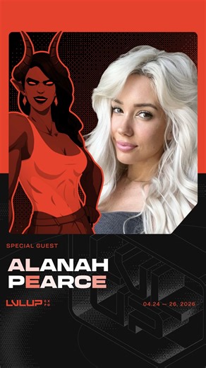 ✨ SPECIAL GUEST ANNOUNCEMENT! ✨ We’re excited to welcome Alanah Pearce to LVL UP EXPO 2026! 🟥 Meet the voice behind Malevola from Dispatch in Las Vegas! Get your badge at ➡️ lvlupexpo.com | LVL UP EXPO