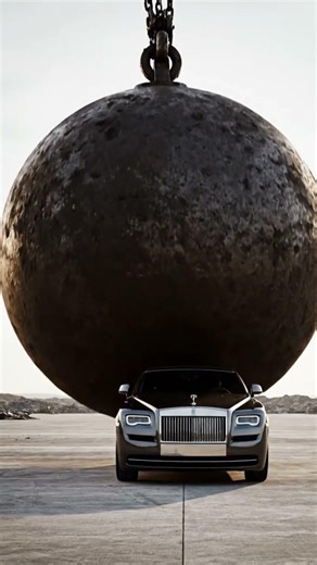 1000 TON Wrecking Ball vs ROLLS ROYCE GHOST! 😱