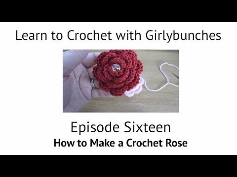 Easy Crochet Rose Tutorial | Girlybunches