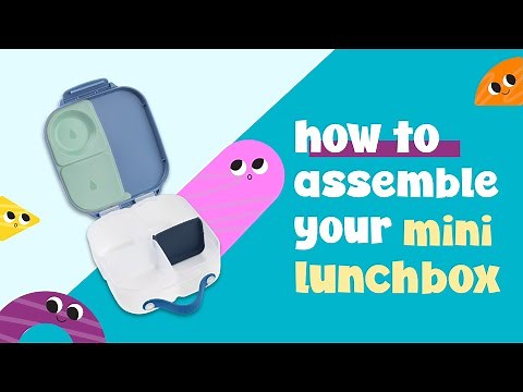 b.box x YOU - how to assemble your mini lunchbox