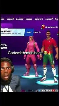 iShowSpeed FINALLY Meets CodeMittens After 2 Years in Fortnite!