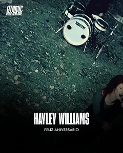 À frente do Paramore e também brilhando em sua carreira solo, Hayley Nichole Williams construiu — e segue construindo — um legado indiscutível na música. Dona de uma voz marcante, atitude autêntica e letras que atravessam gerações, ela inspira fãs ao redor do mundo com sua arte e coragem. Hoje celebramos 37 anos de vida dessa artista única, que continua evoluindo, se reinventando e deixando sua marca por onde passa. | Atomic Rock And Owl