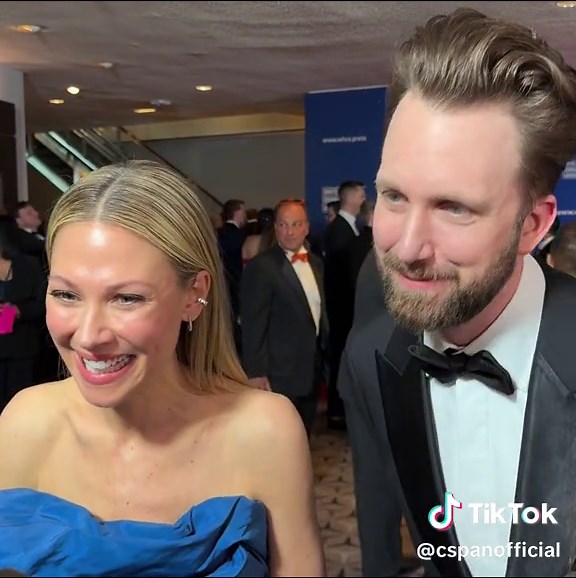 Jordan Klepper and Desi Lydic of Comedy Central’s “The Daily Show” spoke with C-SPAN on the red carpet of the White House Correspondents’ Dinner on Saturday night. #whcd #dailyshow #jordanklepper #desilydic #cspan