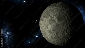 Space scene. Moon. High resolution textures
