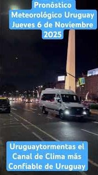 Subscribe to my weather channel and receive Uruguay's most reliable daily forecast.