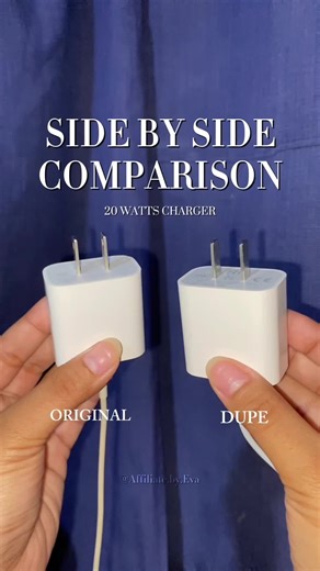 Charger Comparison: Original vs. Dupe Adapter | Fast Charging 20W | Lightning Cable