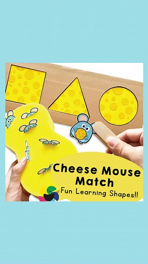 Cheese Mouse Match’ printable! Experience learning like never before. Crafted for parents and educators, this game sharpens fine motor skills and boosts shape recognition. Let the discovery journey commence! 🧀🎉 ☰What you’ll need: * Chanafavors Printables 🌈 Shop for Printable PDF Files 🖨 Chanafavors.etsy.com (Click our profile for live link) * Car Wash Sponge * Jumbo Craft Sticks * Wooden Clothespins * Hot Glue Gun and Sticks * Cutter Knife * Scissors ❤️ Like, Share, and Save for future inspi
