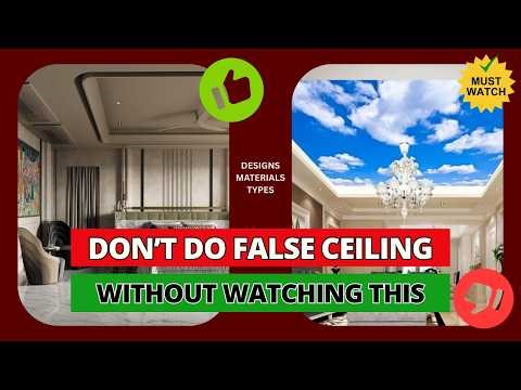 False Ceiling Explained: Importance, Materials, Pros & Cons #falseceiling #falseceilingdesigns #yt