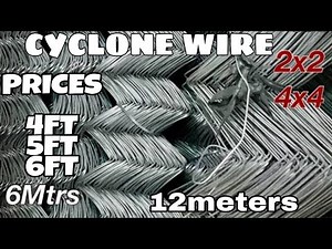 PRESYO NG CYCLONE WIRE MURANG PAMBAKOD NG BAHAY