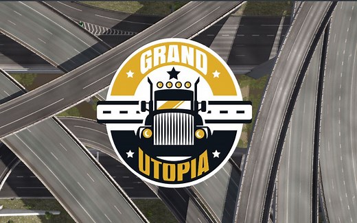 欧卡2Mod：超级好玩、超级美丽的“大乌托邦地图”Grand Utopia Map ETS2 MAP MOD 1.41