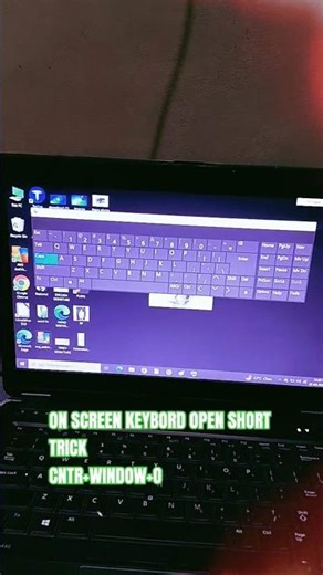 on screen desktop 🖥️ key bord open short trick #computer #keybar