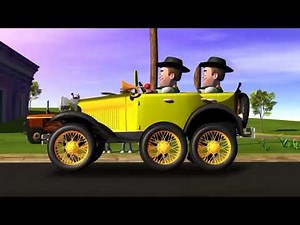 EL Auto Bochinchero diferentes colores de El coche de Zenón con neumáticos diferentes.