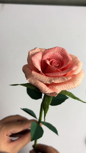 Valentine's Crepe Paper Flower Tutorial