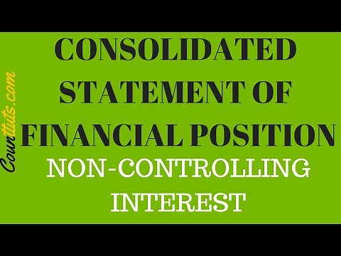 Non Controlling Interest | Consolidated Statement of Financial Position EXAMPLE