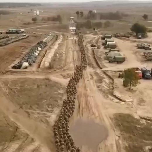 Military Tanks in Coordinated Formation