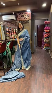 915 reactions · 39 comments | Stone blue shade Tussar silk saree with embroidered motif and border Code 13375 Price 10400 | AshimaFashionstore | Facebook