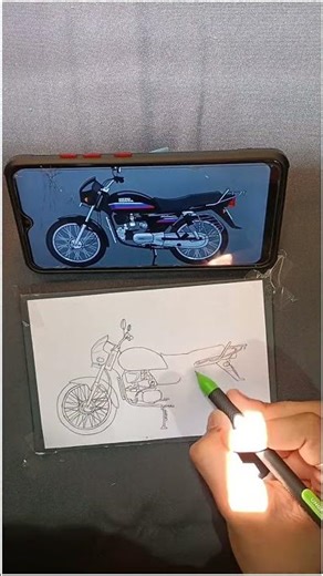 Hero splender drawing ✨#splendor #easy #art