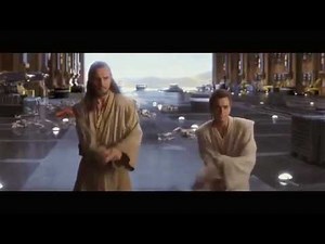 Phantom Menace Obi Wan Qui Gon vs Darth Maul