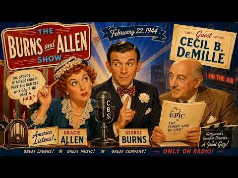 The Burns and Allen Show 02-22-1944 | Cecil B. DeMille Guest Star | Classic OTR Comedy