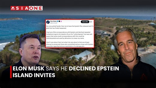 Elon Musk Says He Declined Epstein Island Invites | Asia One News #AsiaOne #EnglishNews #asiaonenews | Asia One News
