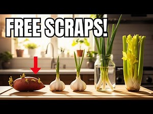 10 EASIEST CROPS YOU CAN GROW FOR ABSOLUTELY FREE FROM KITCHEN SCRAPS!