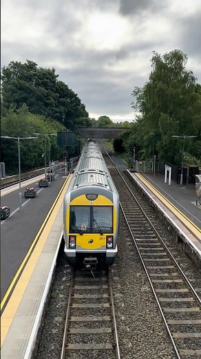 TRANSLINK TRAIN departing LISBURN STATION in NORTHERN IRELAND