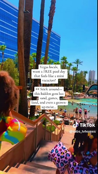 🎉 FREE Pool Day for Vegas Locals! ☀️💦 Looking for a summer escape without leaving the city (or breaking the bank)? Head to Virgin Hotels Las Vegas @Virgin Hotels Las Vegas , where parking & entry is free and the fun is unlimited!! 👙 The main pool has: ✔️ A sand lounge area ✔️ Shallow & deep pool zones ✔️ Games, cabanas, & a full bar ✔️ A menu with our faves—poké tacos   shareable kid-sized snacks 🍗🍟 👯‍♀️ Want to go kid-free? Head over to Kassi Beach House @Kassi Beach House evated 21  vibe