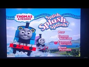 Thomas and Friends Splish Splash Splosh 2010 DVD Menu Walkthrough