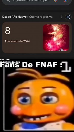 CÓMO QUE FALTAN 8 DÍAS PARA AÑO NUEVO QUEEEE TAN Rápido #shorts #viral #memes #fnaf2 #añonuevo #2026