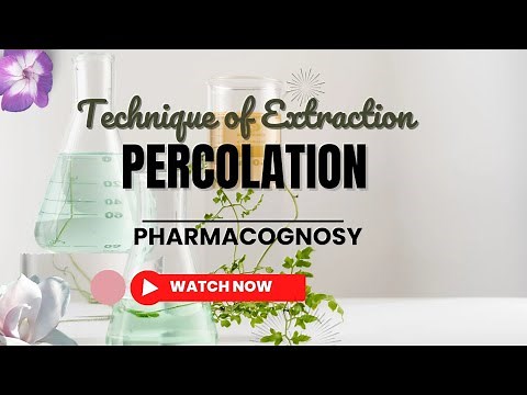 Percolation | Technique of Extraction | pharmacognosy | easy pharma #pharmacy #pharmacytechnician