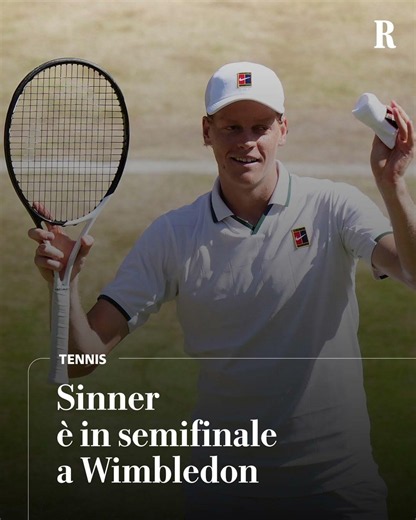 Sinner è in semifinale a Wimbledon