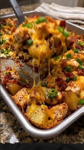 Loaded Baked Potato & Chicken Casserole