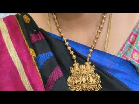 Trending temple Haram Necklace ad stone attigai collections #shortsfeed #shorts #trending #jewellery