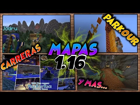 ⭐️5 MAPAS para JUGAR CON AMIGOS Minecraft 1.16.3,1.16.2,1.16.1🔥Parkour,Aventura,Supervivencia y mas*