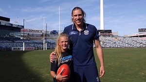 What happens when Geelong fans get the opportunity to train with our Cats stars? 🏃‍♂️🏉 Join the GMHBA Cats Health Journey. | Geelong Cats