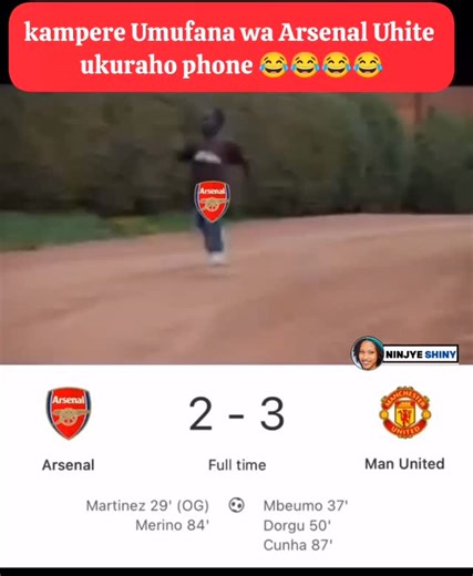 𝐘𝐎𝐔𝐍G 𝐀𝐍𝐃 𝐃𝐀𝐍𝐆𝐄𝐑𝐎𝐔𝐒😡💀 | Kampere Umufana wa Arsenal maze wirukanke😂😂😂😂 | Instagram
