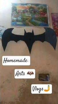 Homemade 🦇Batman Wall Art - Easy & Epic! 🌑🦇..
