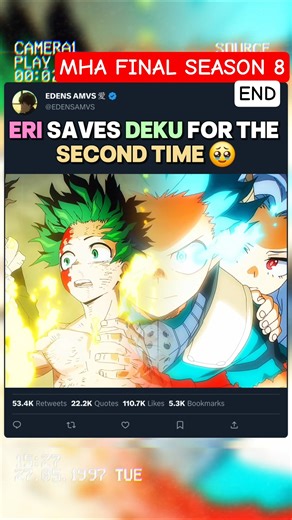 ERI SAUVE DEKU POUR LA DEUXIÈME FOIS | #myheroacademia #edit #amv #mha #anime #mangaedit