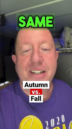 Autumn vs. Fall. Do you know the difference? #grammar #english #american