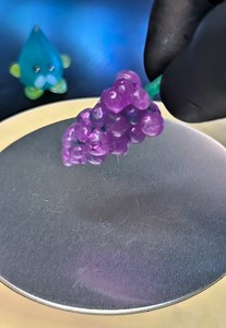 Turning Transparent Clay into Grapes: Satisfying Squishy Craft