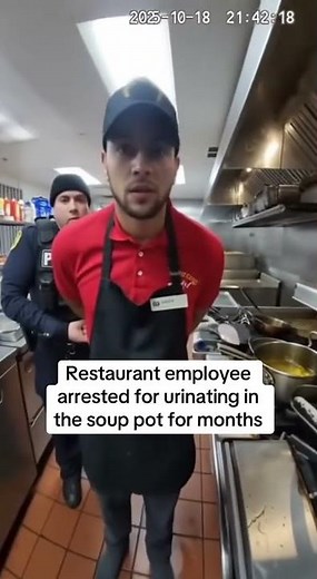 Guy Gets BUSTED Peeing in Restaurant Soup