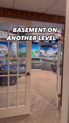 Skyview Experts | Southeast & West Michigan Real Estate Media on Instagram: "Have you ever seen a basement like this? #train #modeltrains #trainmodel #trainset #basement #basementgoals #luxuryhomes #basementapproved #trainsofinstagram #modeltrainlayout #modeltrainhobby"