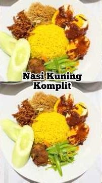Nasi Kuning Komplit #menuharian #masakanrumahan #idejualan #resepharian #resepsimpel