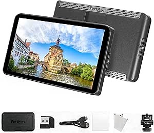 Poretkeys LH7P 7inch Camera Field Monitor 1000nit FHD 1920 x 1080 IPS Touchscreen Monitor with Built-in Wireless Module, Support Stretch Effects 3D LUT Luma Waveform False Color for DSLR Cameras