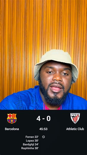 Sativa on Instagram: "BARCA ANAONGOZA KIBABE HALF TIME. #barca #laliga #TUTAKUWEPO🫵🏾😎"