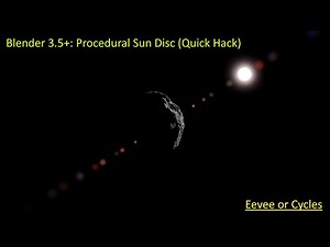 Blender 3.5+: Quick Sun Disc Shader (Eevee or Cycles)