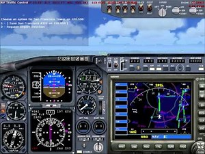 Full ILS landing flight simulator 2004 on a boeing 737-400
