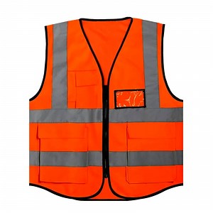 [Hot Item] Cheap 100% Polyester Mesh Zipper Closure Safety Reflective Tape Clothing Vest
