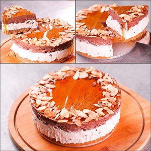 523K views · 5K reactions | 2 LAYER MOUSSE CAKE RECIPE | NO-BAKE MOUSSE CAKE | EGGLESS & WITHOUT OVEN | N'Oven - Cake & Cookies | Facebook