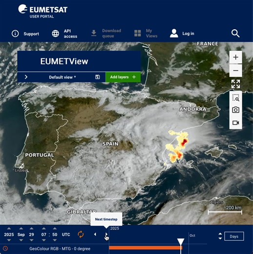 24K views · 91 reactions | Severe Weather in Spain, view from sky .... www.meteo365.es | Spainweather | Facebook
